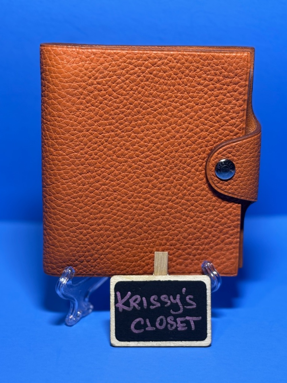 💯 Authentic Hermes Orange Ulysse Mini Notebook Agenda Cover